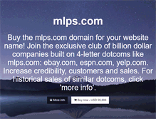 Tablet Screenshot of mlps.com